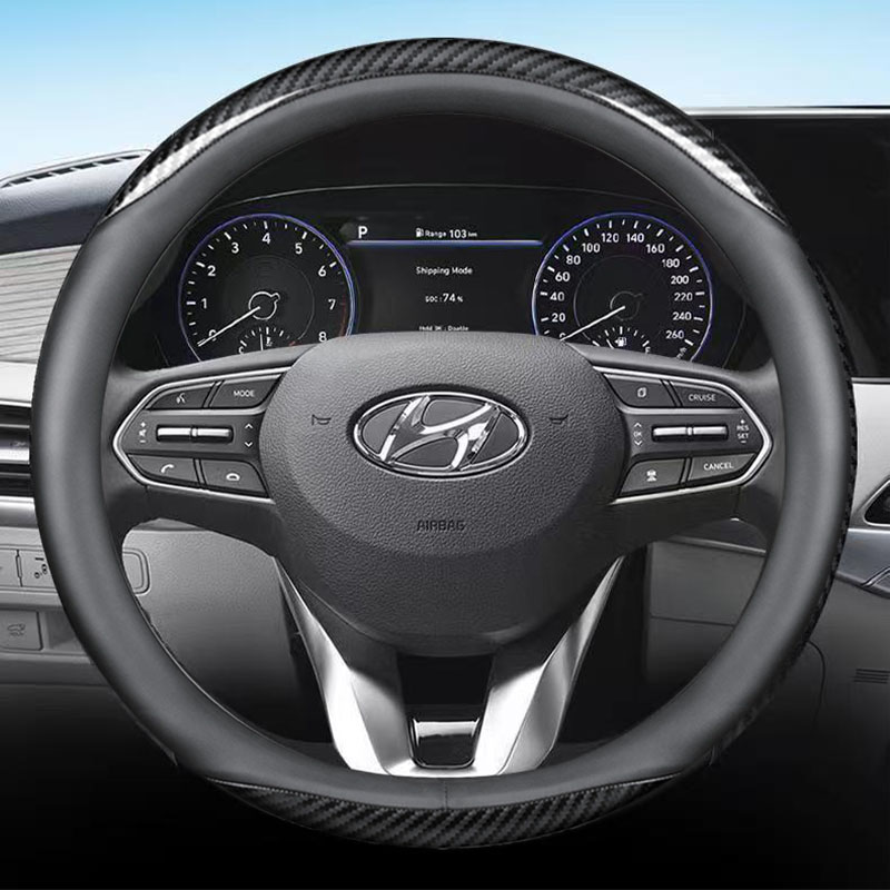 카에트 현대 전차종 호환 엣지 나파가죽 카본 핸들커버 23,900원