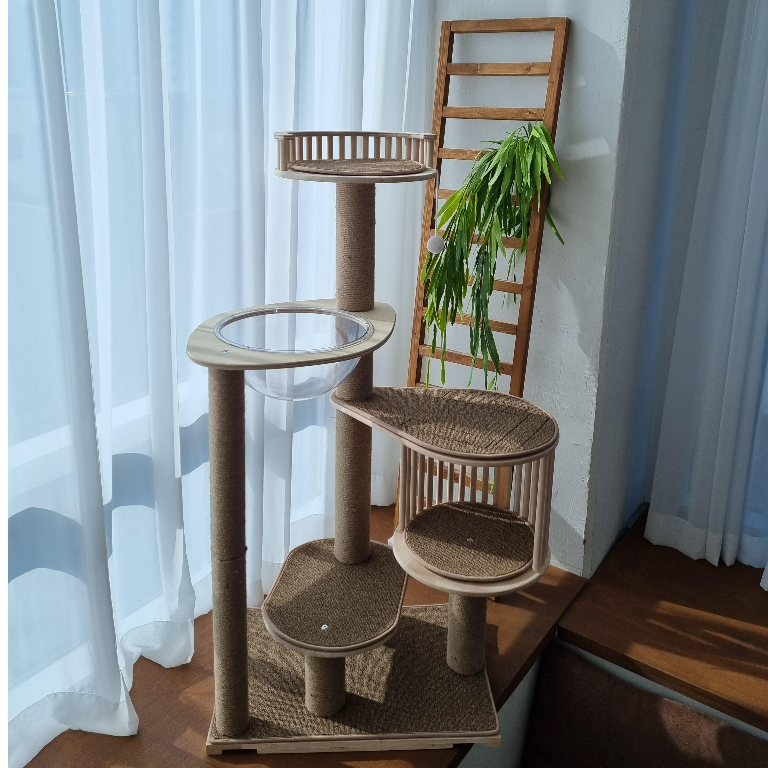 당근펫 원목 고양이 캣타워 숨숨집 캣폴 135,000원