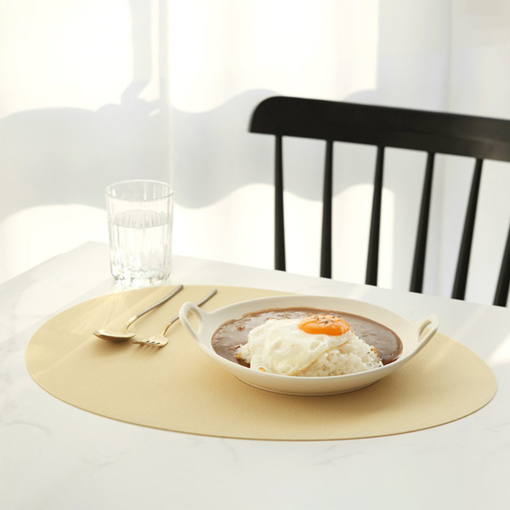 케라미카 실리콘 조약돌 식탁매트, 베이지, 430 x 330 mm 9,500원