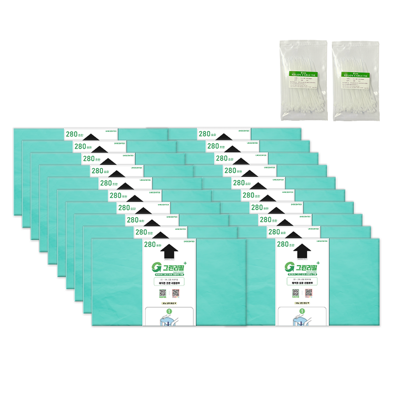 그린리필 매직캔 호환 리필 쓰레기 봉투 280, 절약팩 포함, 25L, 20개 29,800원