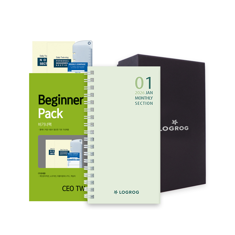 프랭클린플래너 26년 오리지날 1D2P 스타터세트 1월 CEOTW LOGROG, 단품 55,000원