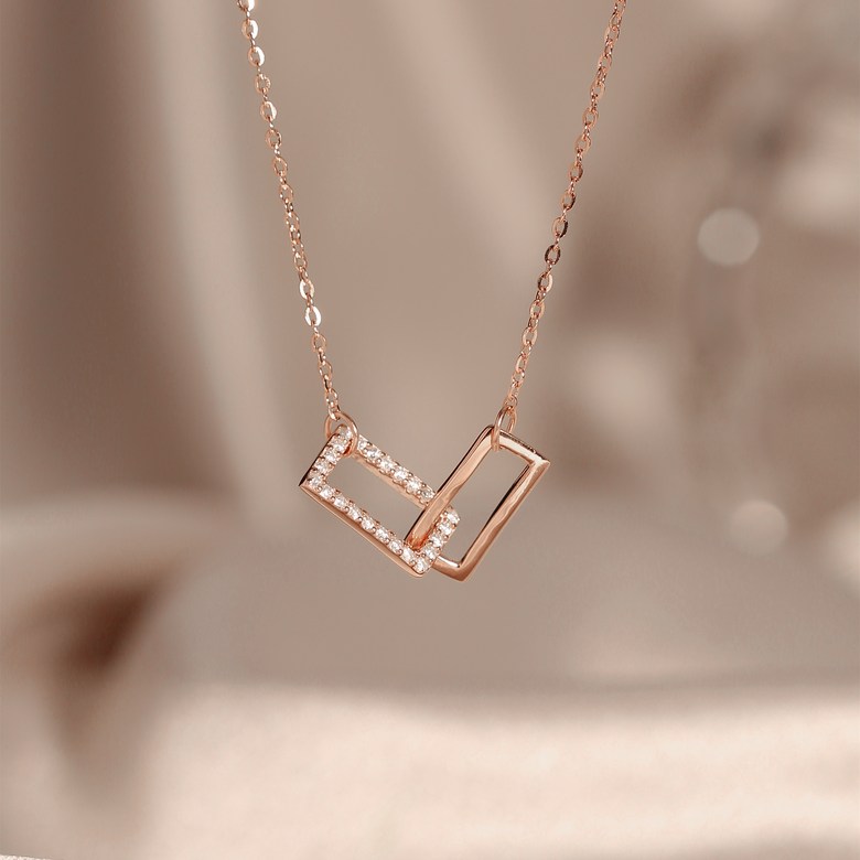 티모니 여성용 14K GF네모 큐빅 데일리 목걸이 여성패션 선물추천 49,800원