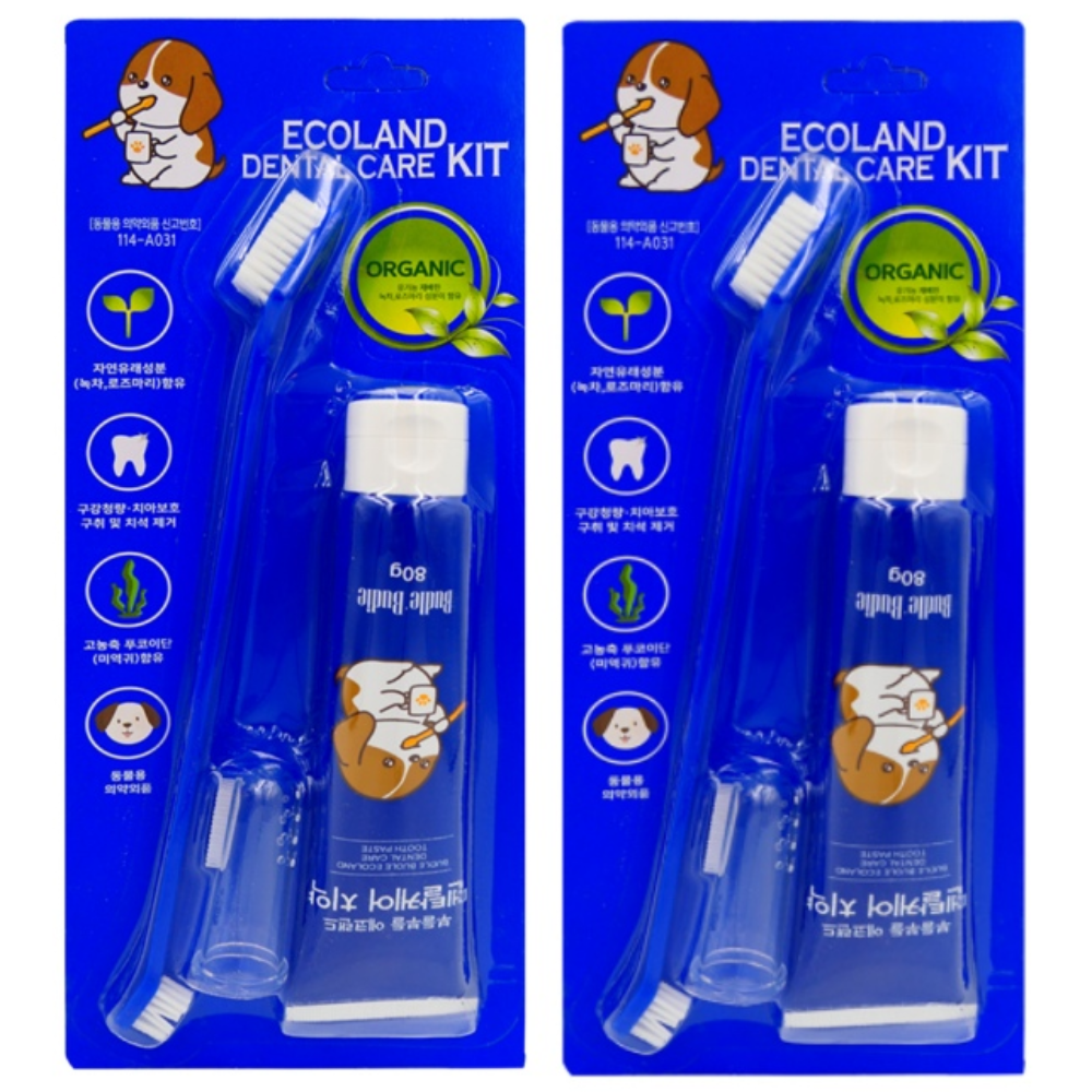 부들부들 에코랜드 반려동물 치약칫솔세트 10,740원