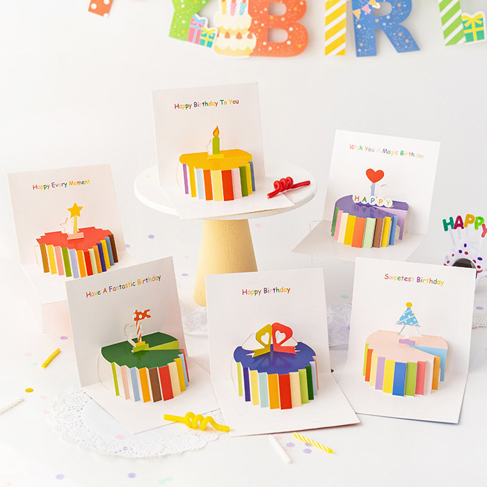 레인보우 생일축하 팝업 입체카드 10,600원