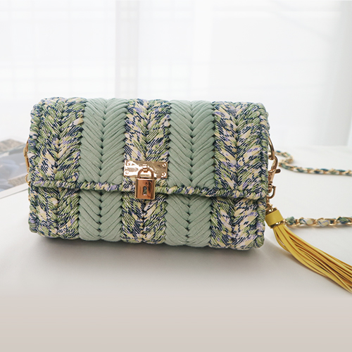 미우크굿즈 브이백 망스티치 뜨개질 가방만들기 키트 코바늘 튜토리얼 영상제공, 포레스트, 1개 18,900원