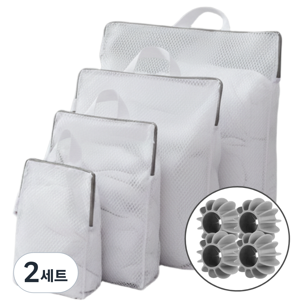 [세탁볼 4개 증정] 달그라미 메쉬 입체 세탁망 세트 4종 26,970원