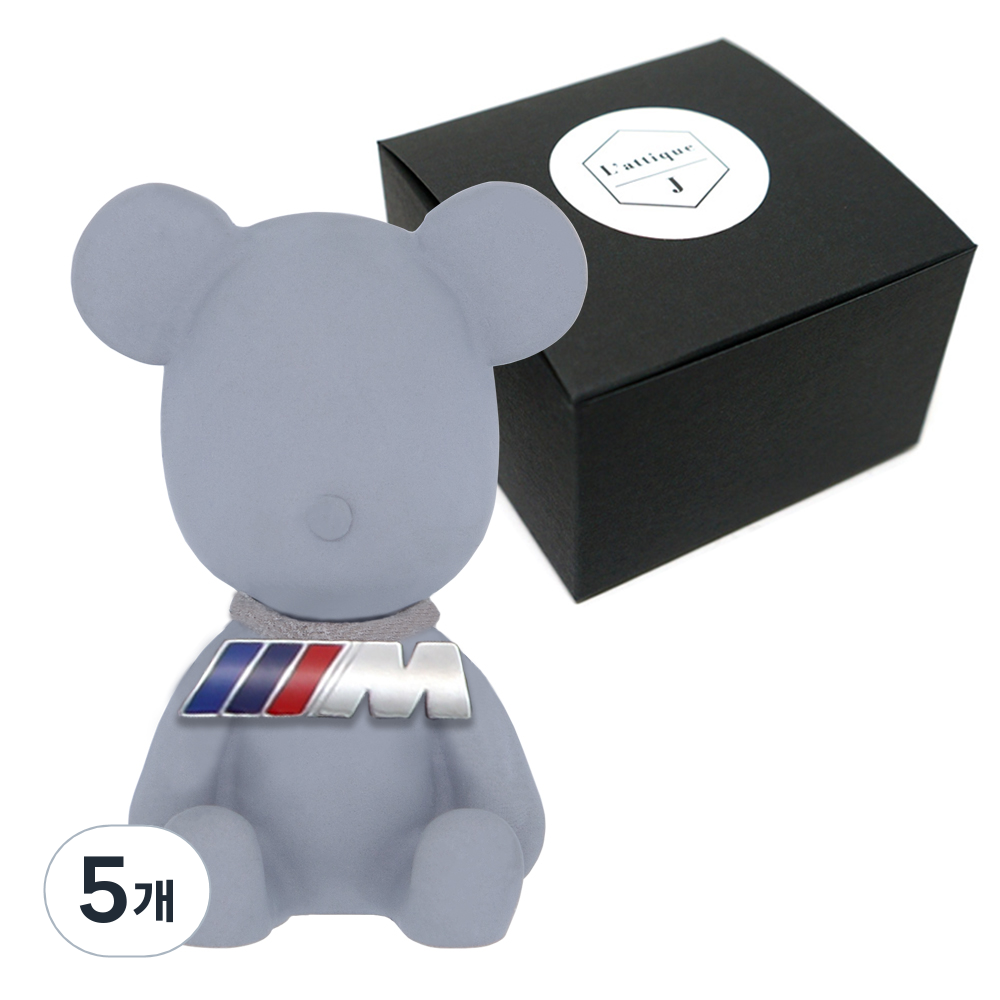 라띠크제이 엠블럼베어 차량용 방향제 BMW-M 그레이 + 클린코튼 5ml 리필 세트 47,260원