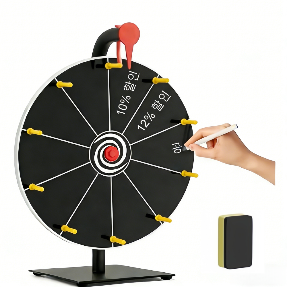 GAPINO 소형 룰렛 이벤트 원판 지우개펜 포함 복불복 추첨기 돌리기 26,900원