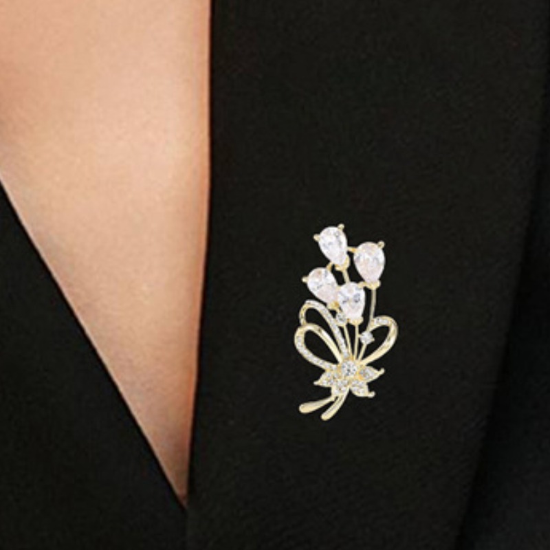 Ramlove 18K 도금 플라워 크리에이티브 코디 브로치 HZB-SS105 59,800원