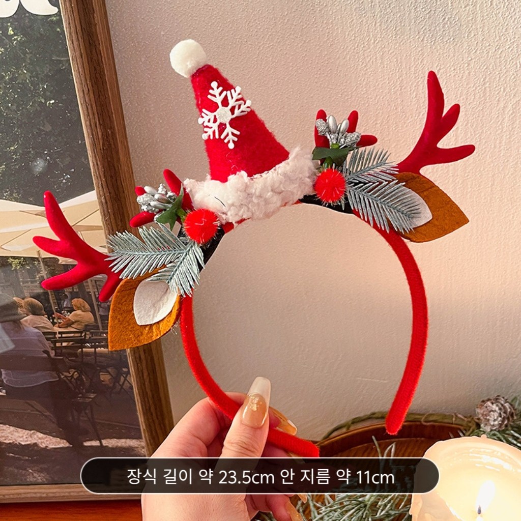 Tiffy 크리스마스  머리띠 성탄절 연말 파티 소품 13,900원