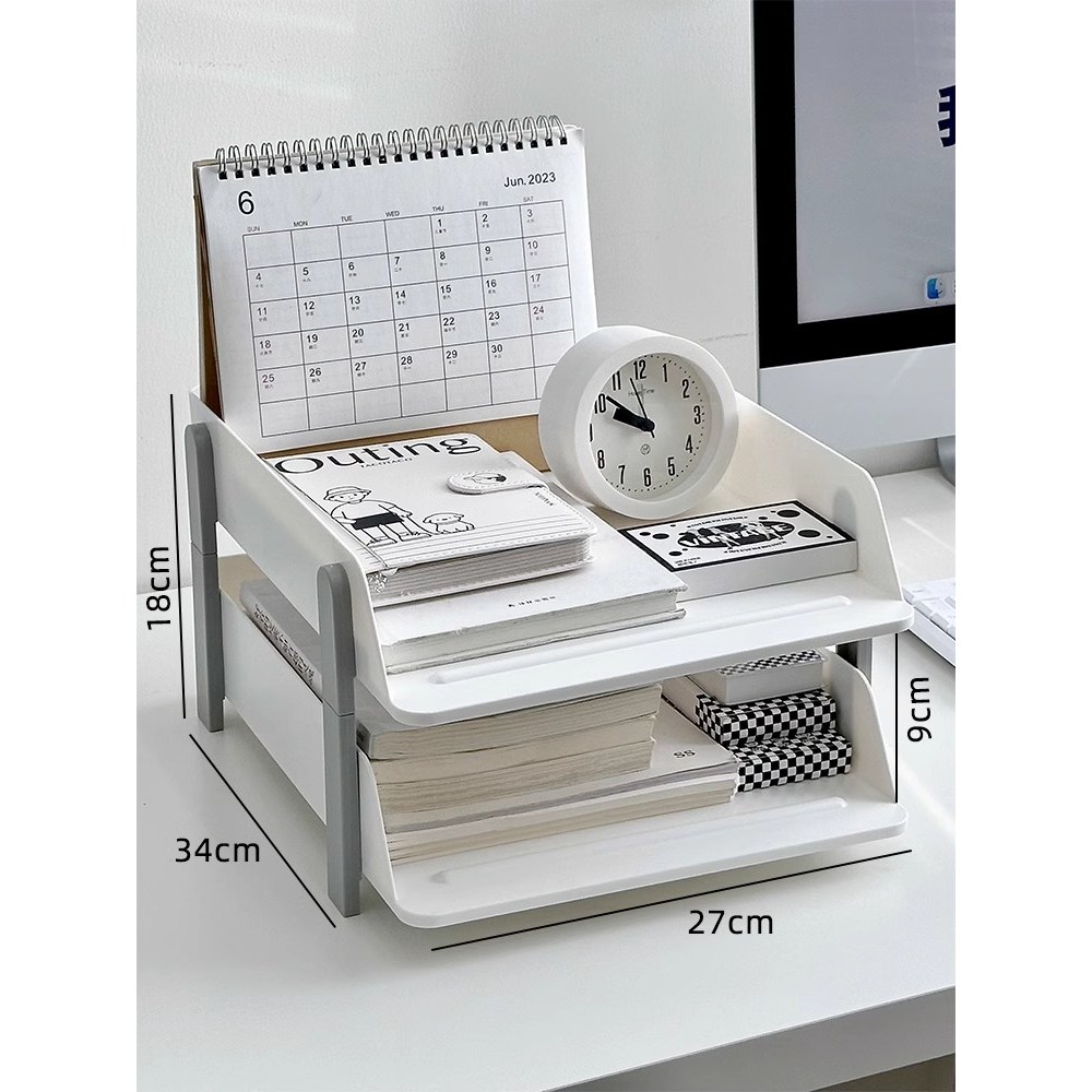 바로스 a4 서류정리함 세로형 책상정리함, 2단, 화이트 12,900원