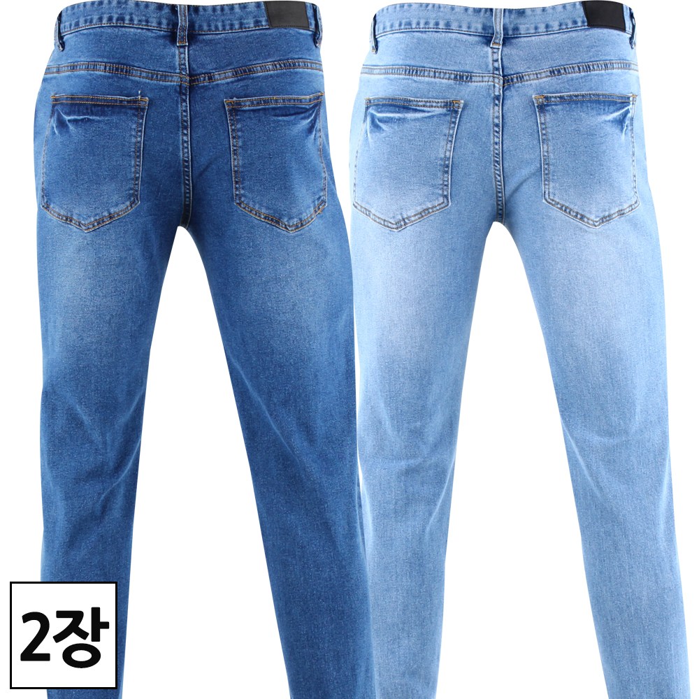 2장 [더맨월드] 사계절 남자 MW 슬림 데일리 스판 청바지_예쁜 워싱 잘 빠진 핏 멋쟁이 데님진 M1452 44,800원