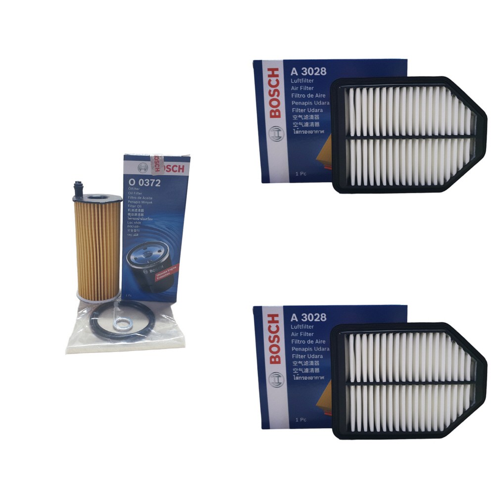 보쉬 엔진오일교환 필터 셋트 G80 RG3 20년3- 3.5 T 오일필터+에어클리너 O0372+A3028+A3028, 오일필터+에어필터/O0372 1개+A3028 2개, 1세트 19,420원