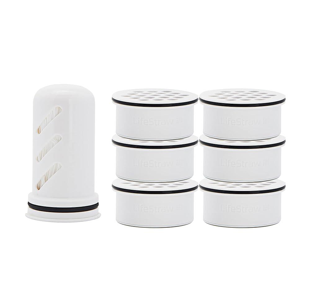 LifeStraw 홈 – 박테리아, 기생충, 미세 플라스틱, PFAS 및 30개 이상의 오염 물질로부터 보호하기 위한 교체용 멤브레인 마이크로필터 필터 140327 709021 153,100원