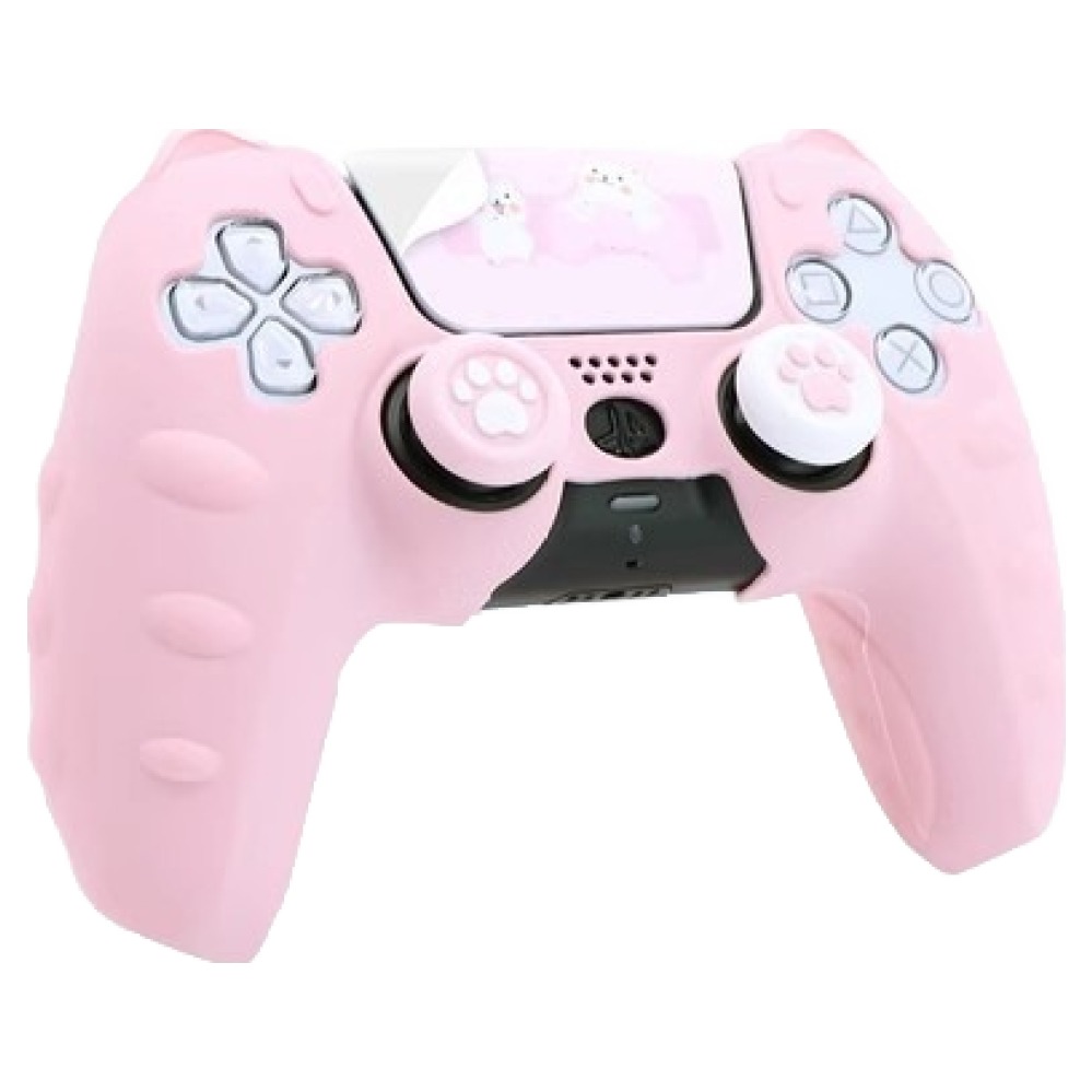 호후 플스5 PS5 프로 슬림 컨트롤러 듀얼센스 엘리츠 실리콘 그립 케이스 고양이귀, 핑크, 1개, 단일상품 11,950원