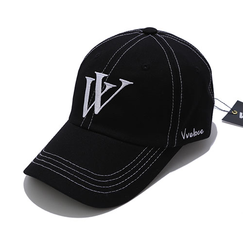 뷔벨로체 KV 소프트핏 볼캡 스티치 블랙 47,000원