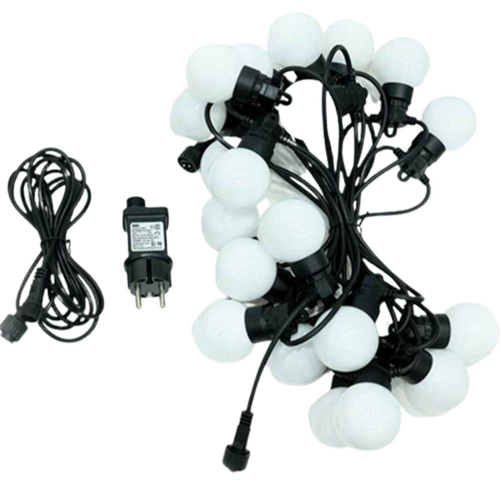 21세기트랜드 감성 캠핑 LED 앵두 줄 전구 블랙줄 화이트캡 40구 12m, 전구색, 1개 70,830원