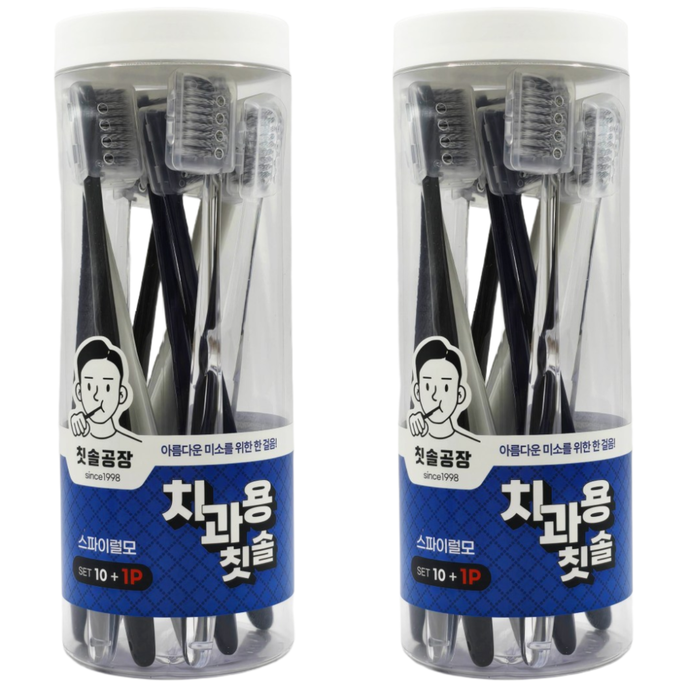 칫솔공장 치과용 스파이럴모 칫솔 대한민국 국내생산 직접제조 공식판매처 가정용 선물용 집들이용 레저 여행용, 2세트, 11개입 32,500원