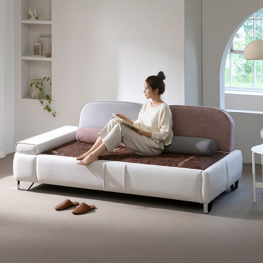 세계로가구 모란 3인용 쇼파 황토볼 참숯 조야 온열 온돌 흙소파 부모님 선물 459,000원