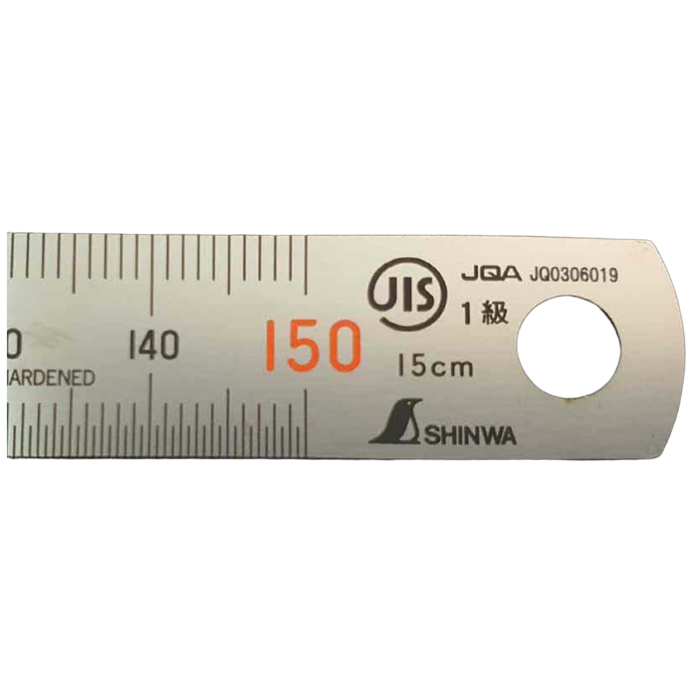 일본제 정품 신와 15cm 스테인레스직자 스텐자 쇠자 스틸자, 1개 13,900원