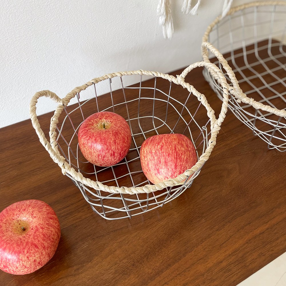 케이트가든 손잡이 빈티지 바스켓 철제 바구니 와이어 과일 보관함 12,690원