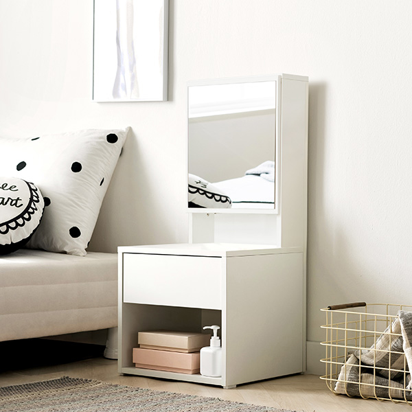 [모노폴리오] 레이 좌식 플러스 수납화장대_WH 82,000원