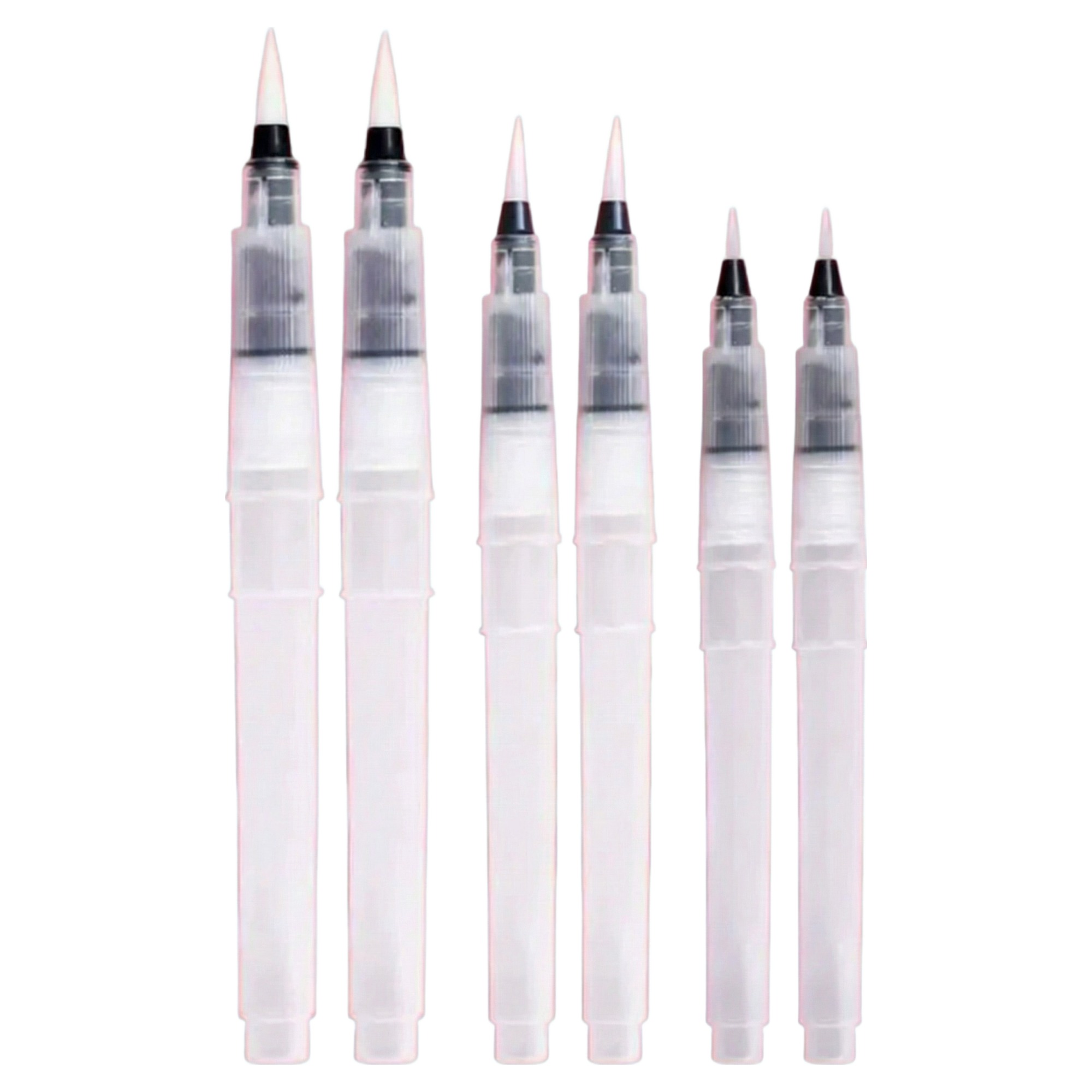 세븐집 캘리그라피 수채화 둥근 워터붓 3종 x 2p, 1개, 대, 중, 소 5,100원