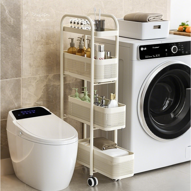 CUBBYCASE 다용도 틈새 수납선반 무설치 일체형 슬라이드형 선반, White 79,800원