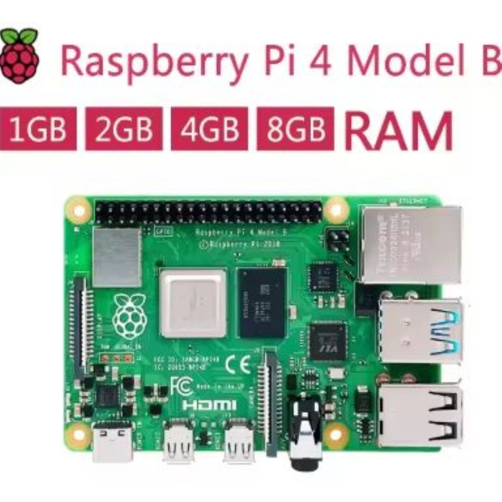공식 오리지널 라즈베리 파이 4 모델 B 4b 개발 보드 1GB 2GB 4GB 8GB RAM 4코어 CPU 1.5GHz 124,000원