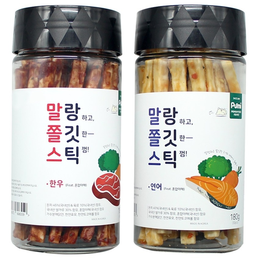 푸르미 강아지 말랑하고 쫄깃한 스틱 껌 15,200원