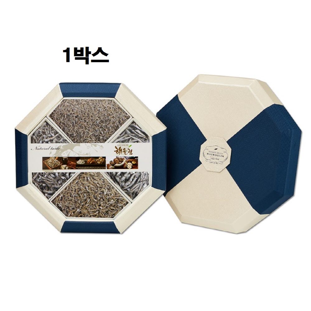 해울림 멸치 선물세트 추석 설 명절 명품 고급 최상급 건어물 셋트 남해 통영멸치 잔멸치 세멸치 대멸치 중멸치 햇멸치 남해안 국산 국내산 국물용 볶음용 최고급 추천 팔각한지함 1호 94,500원