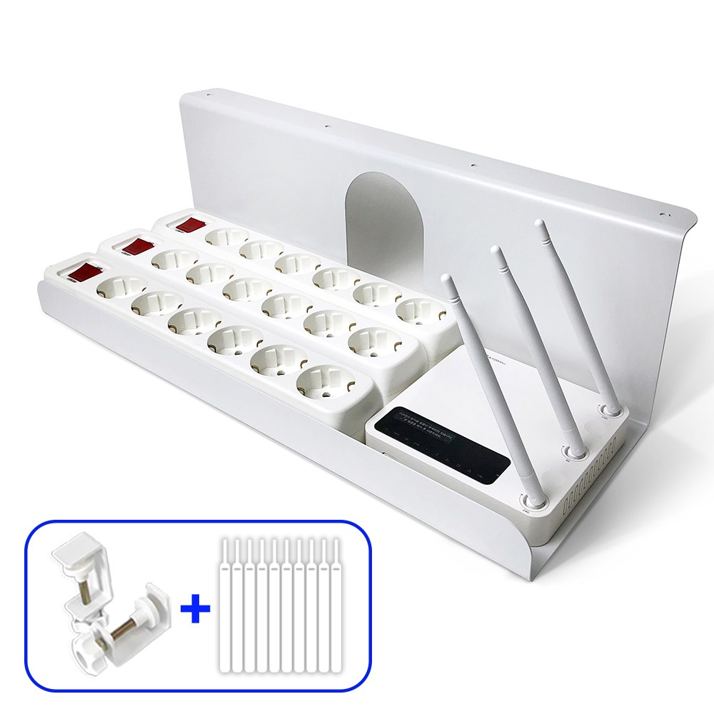 슈파듀파픽 C 슈파 이지업 몬스터 무타공 멀티탭 선반 거치대 전선 정리함, 화이트, 1개 31,700원