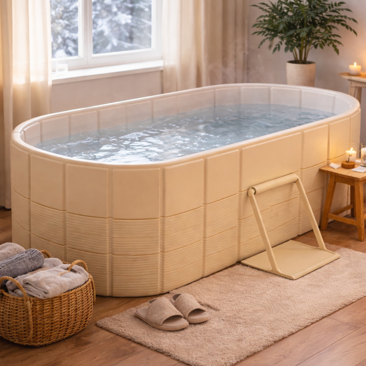 GAPINO 대형 접이식 성인용 간이 욕조 반신욕 홈스파 48,000원