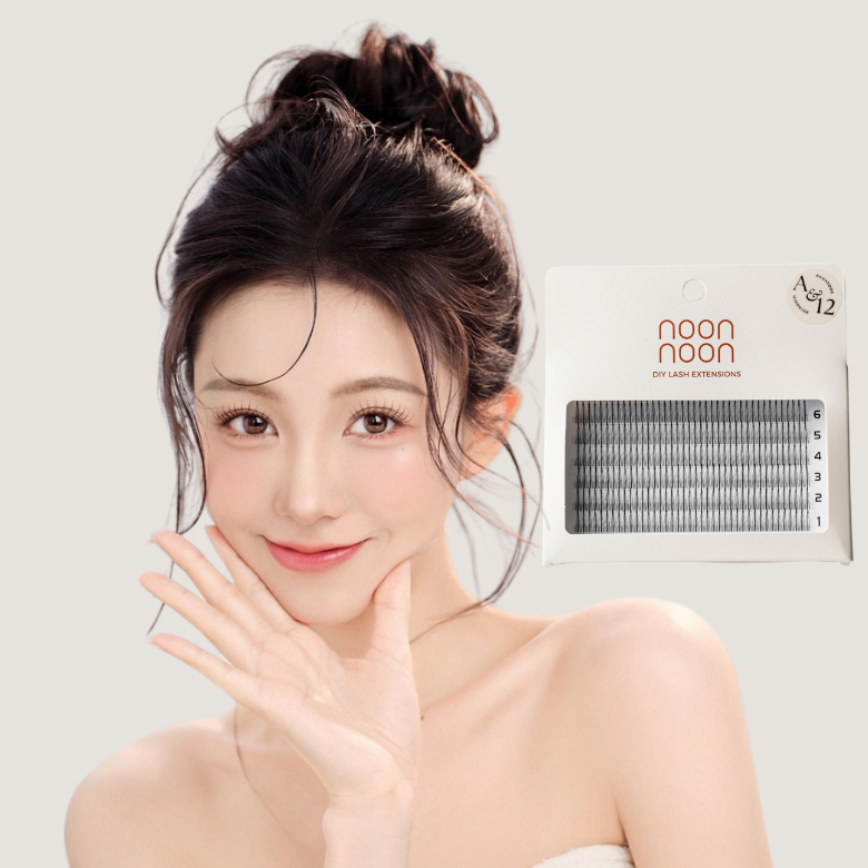 눈눈 내츄럴 가닥 속눈썹 6-12mm, 240pcs, 초보자에게 적합, 블랙 7,000원