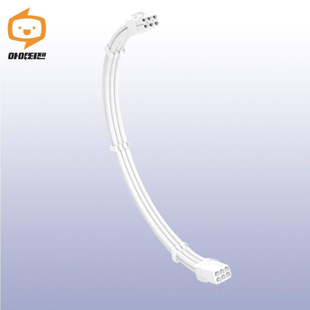 비티즈 슬리빙 케이블 그래픽카드 6핀 보조전원 연장 케이블 화이트 3,400원