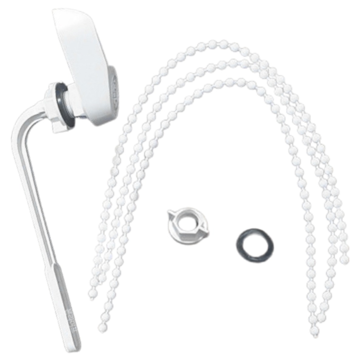 본라이프 양변기 손잡이 물내림 핸들1개 변기구슬줄 30cm 3개, 백색, 1개 6,900원