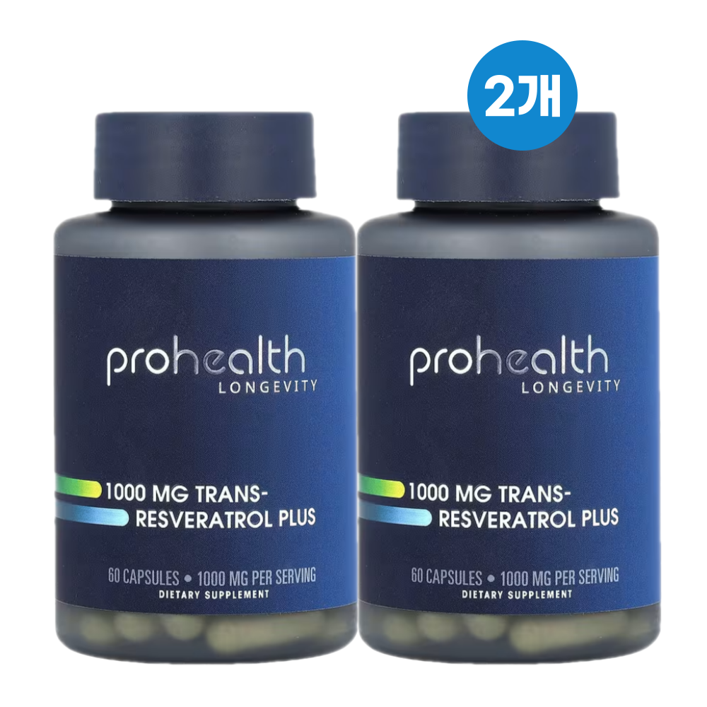 프로헬스 트랜스 레스베라트롤 1000mg 60캡슐 2개 Trans Resveratrol 105,600원