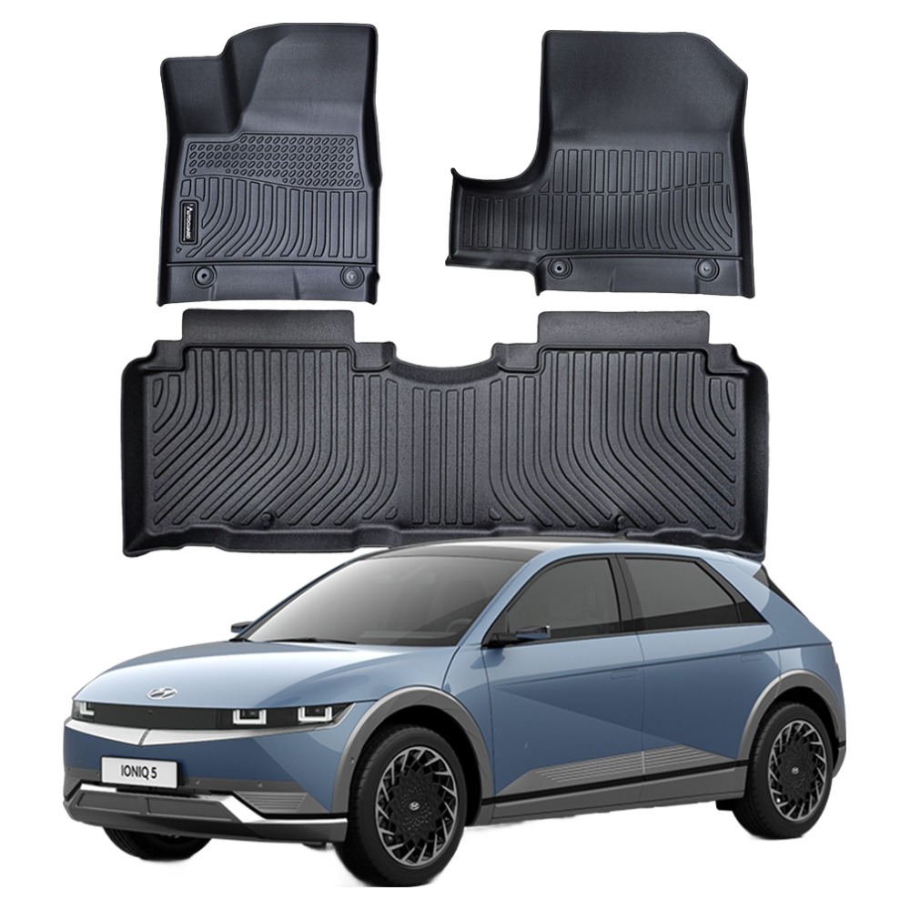 오토가드 TPE 3D 고무 카매트 1 + 2열 풀세트, 블랙, 더 뉴 아이오닉 5 2024년 3월 콘솔고정형 85,100원