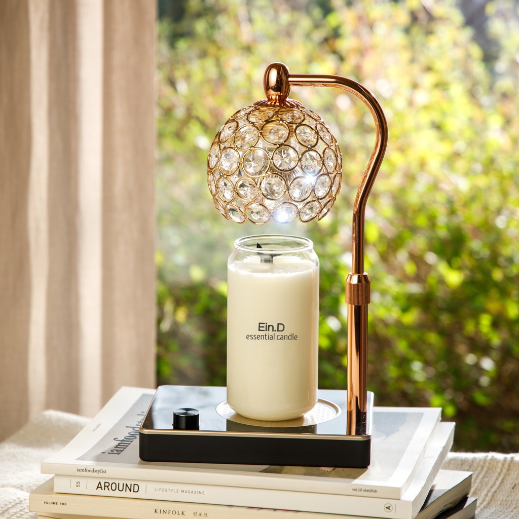 에인디 실내방향 호흡기 도움주는 리얼 유칼립투스 아로마캔들570g+크리스탈 워머 세트, 비주_로즈골드블랙(일반), 리얼유칼립투스_캔들570g 63,130원