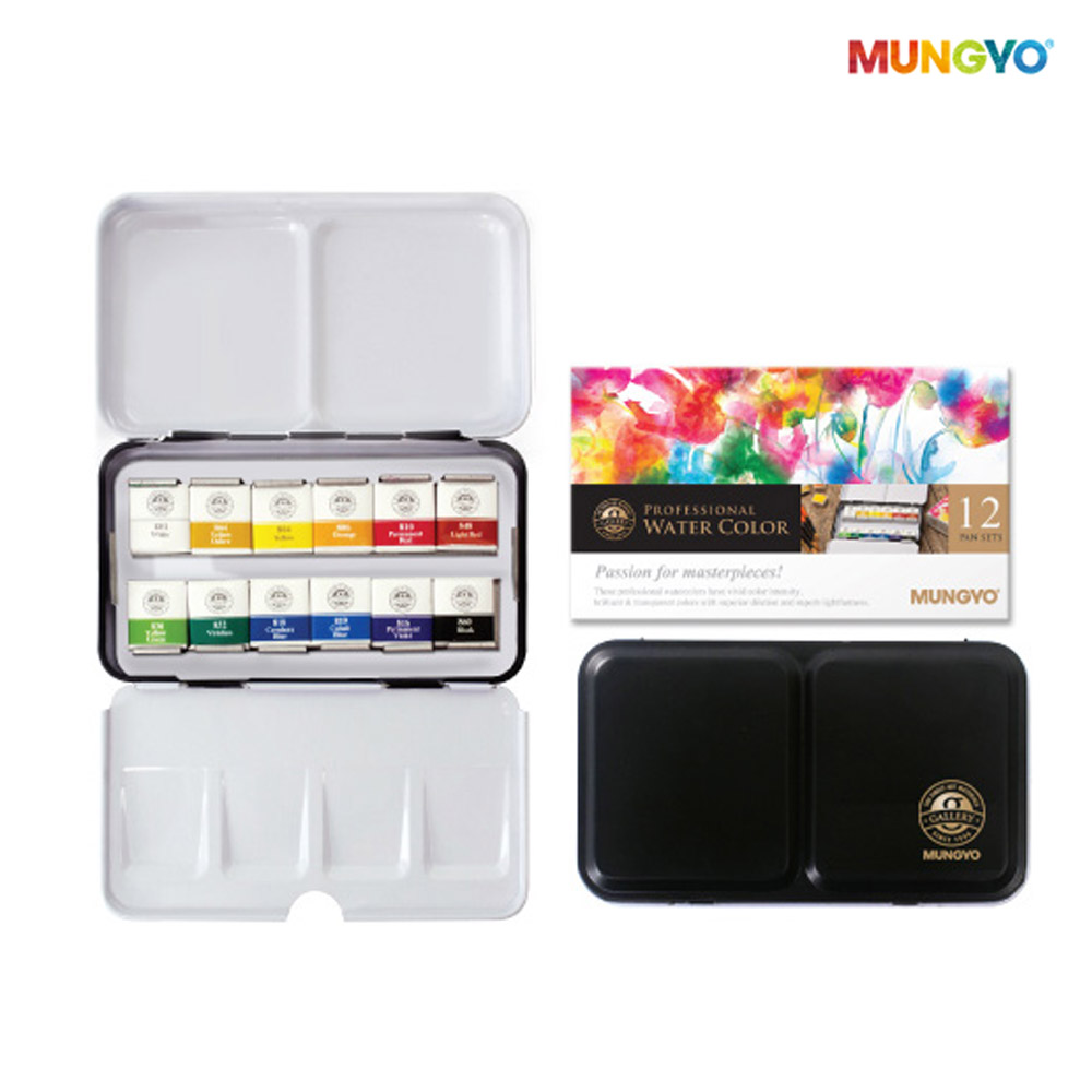 문교 갤러리 고체형 수채물감 MWPH-12, 12색 11,650원