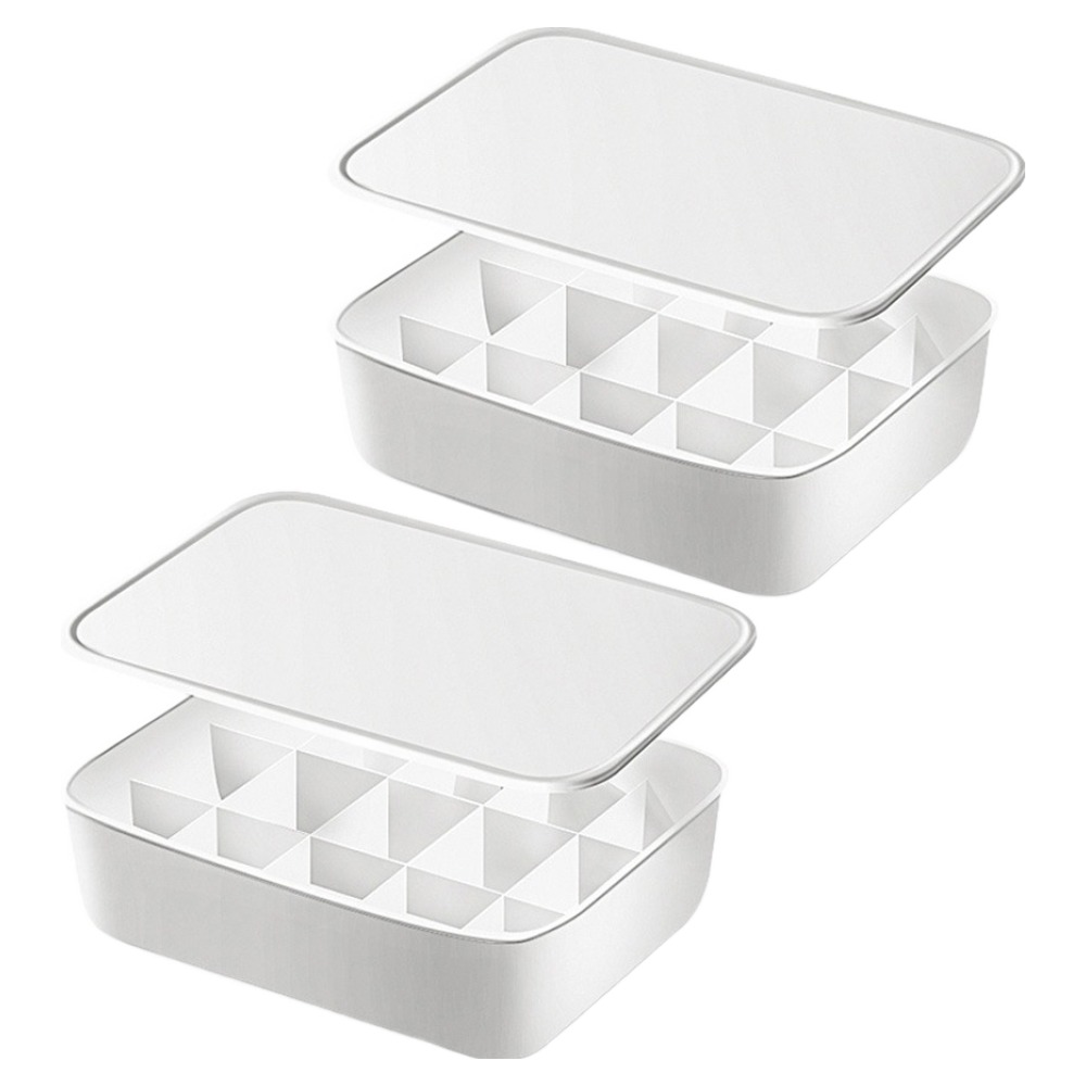 라라공방 속옷 양말 칸막이 정리 서랍 보관함 15칸 2p + 커버 2p 세트, 단일색상, 1세트 13,890원