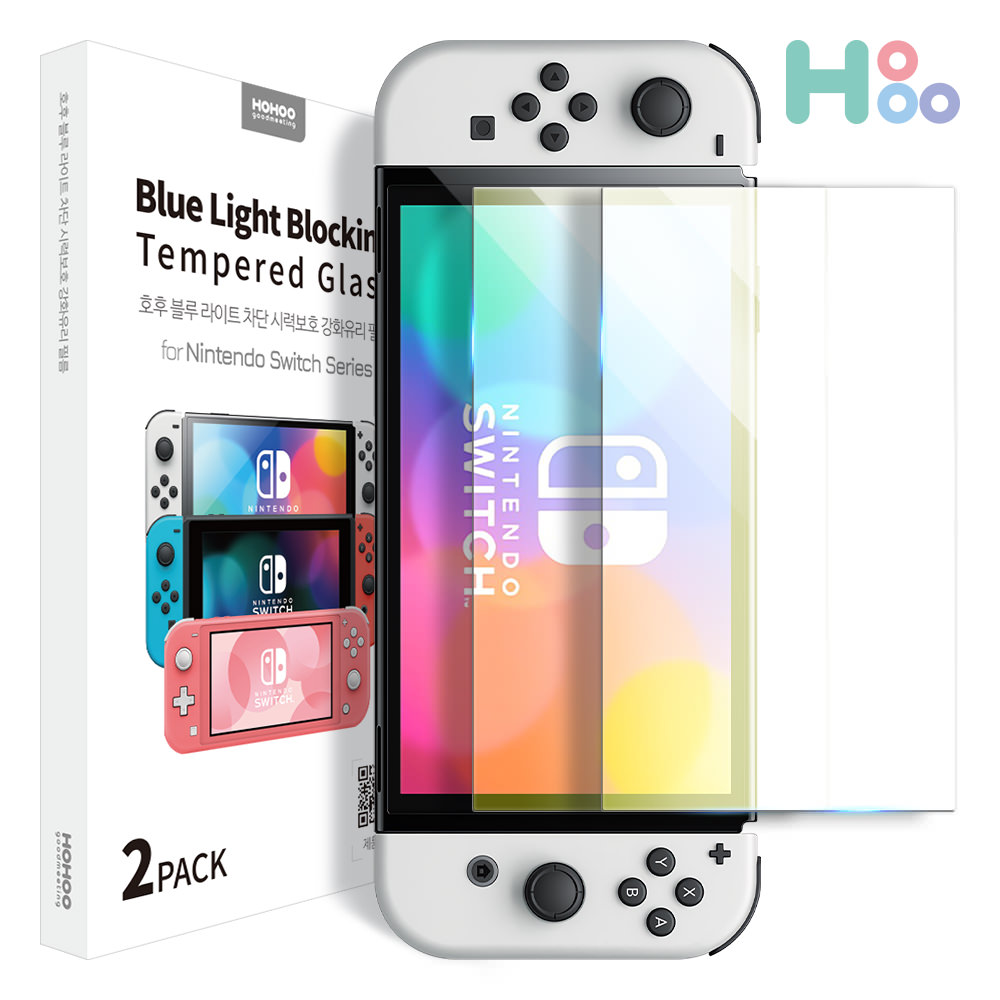 호후 닌텐도스위치 강화유리 액정 보호필름(2매) 게임 악세서리 10,000원