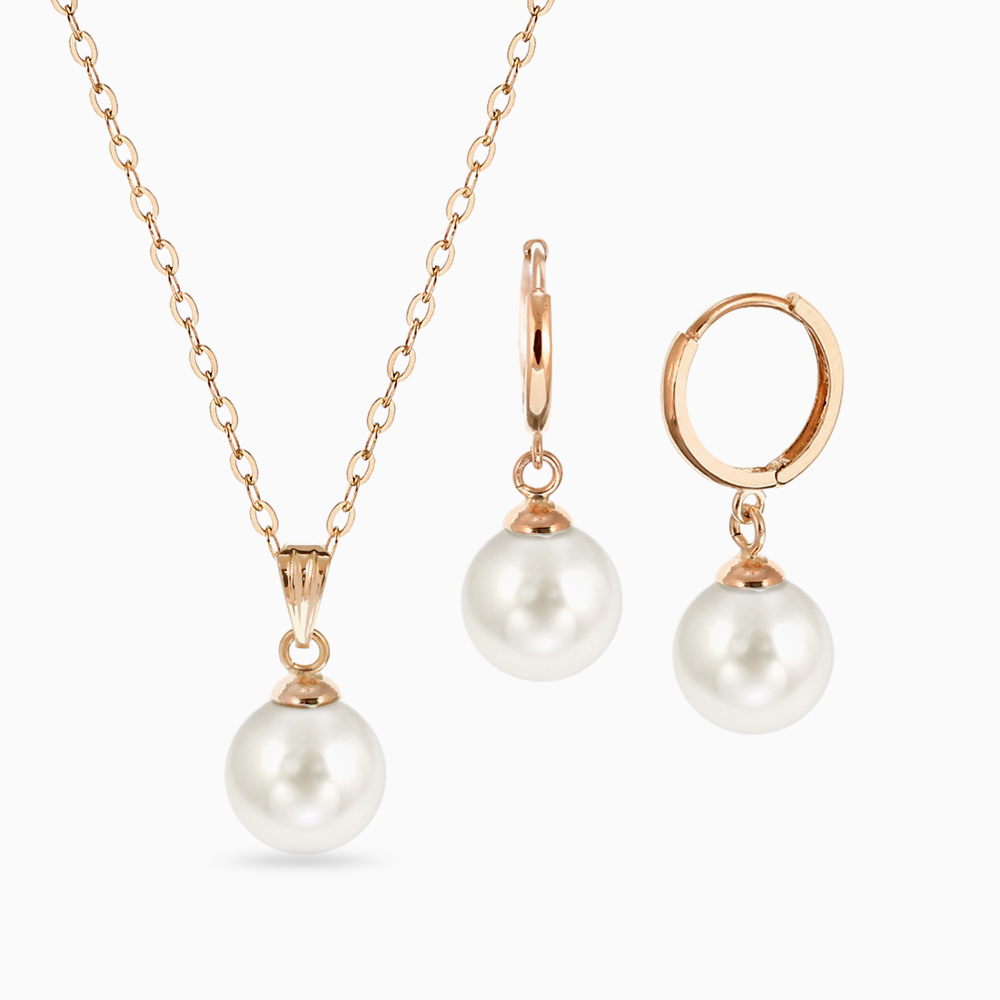 [수량한정] 14K 금 아코야 해수 진주 8mm 펄 3종 세트 (금+금+금)_SPEE4609 Pearl Gold Set Gift 1,160,000원
