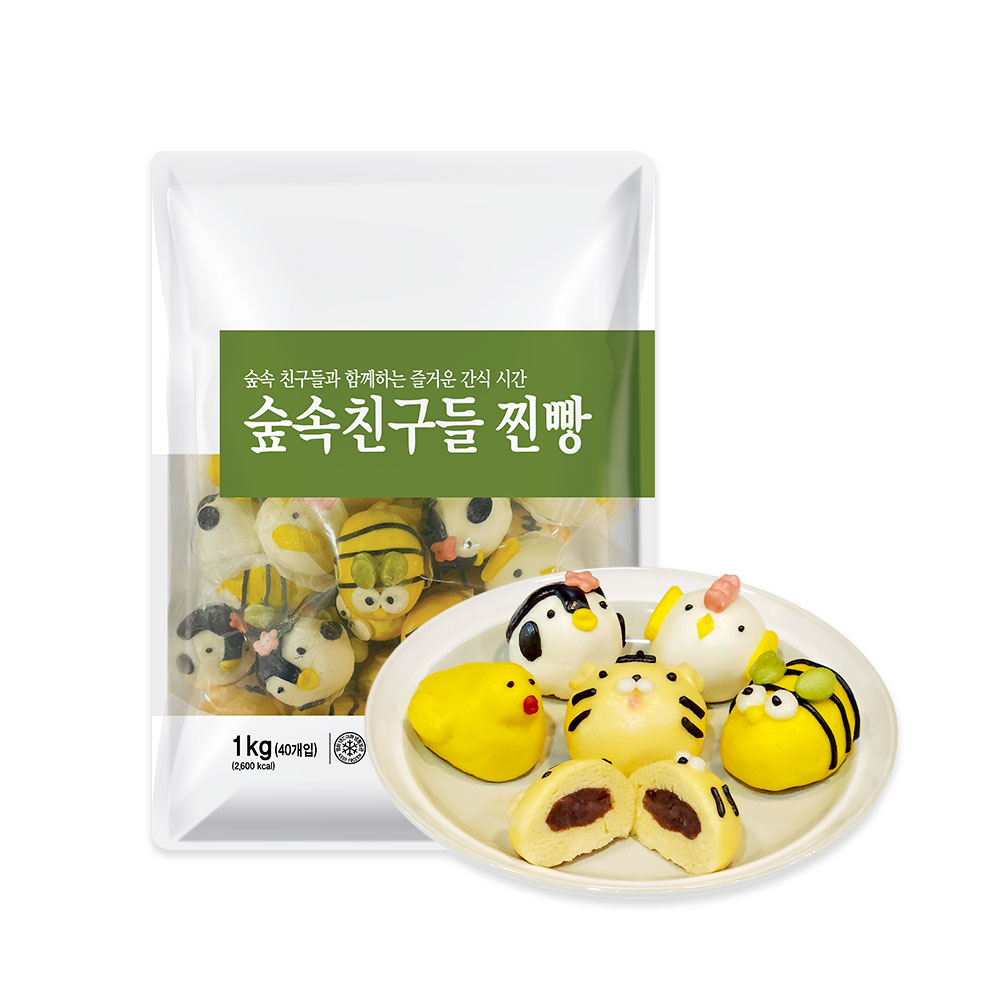 숲속친구들 찐빵 1kg, 1kg, 2개 31,450원