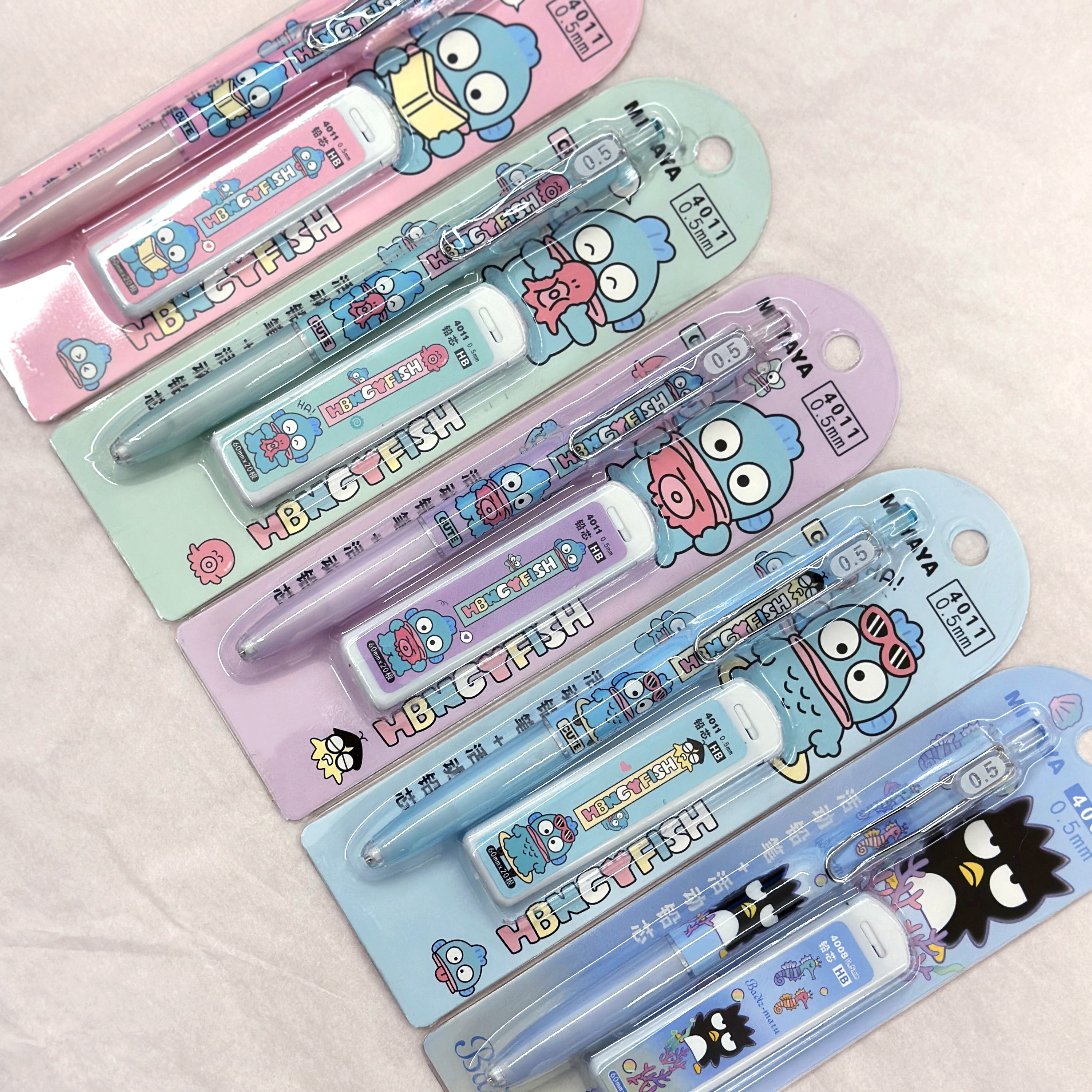 산리오 한교동 배드바츠마루 샤프&샤프심 세트 (데이데이) 4,000원