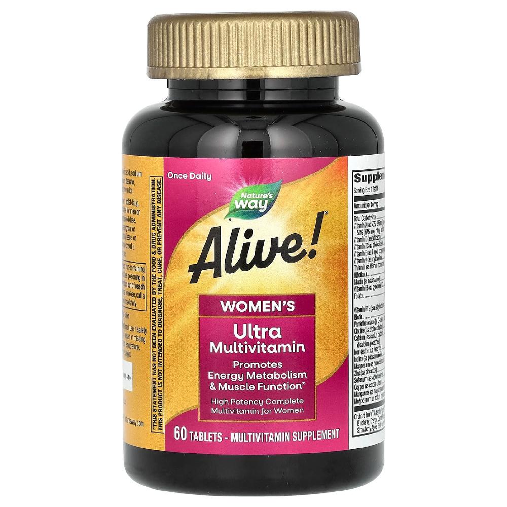 네이처스웨이 Ultra Multivitamin 얼라이브 Alive 여성용 종합비타민 60정 43,200원