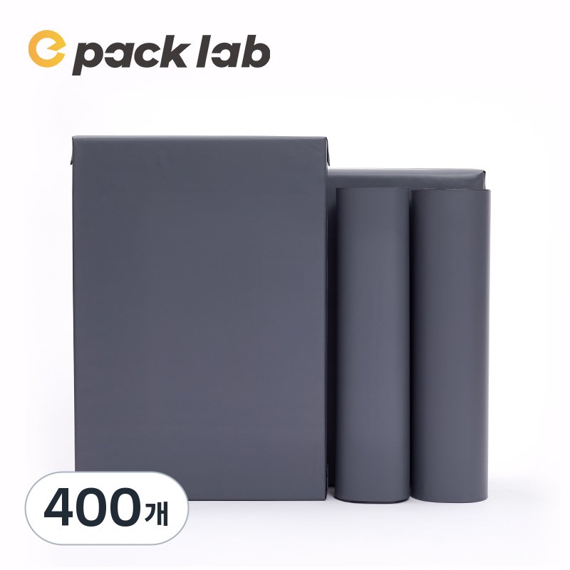 epacklab LDPE 0.07T 초두꺼운 택배봉투 그레이 프리미엄 방수 포장봉투 강력접착 대형 택배용, 400개 74,570원