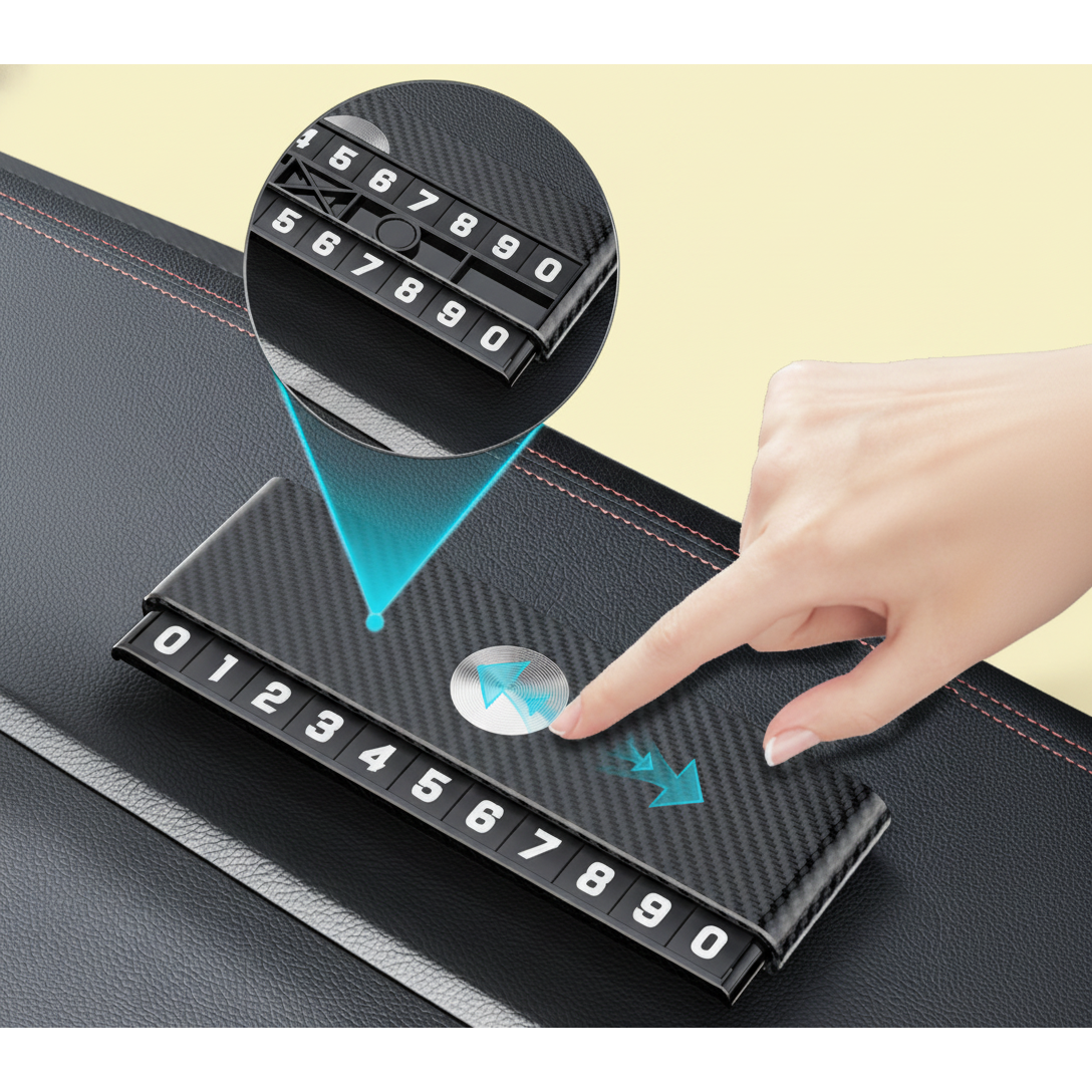 아미도스 시크릿 탄소섬유 듀얼 주차번호판, 1개, 블랙 8,800원