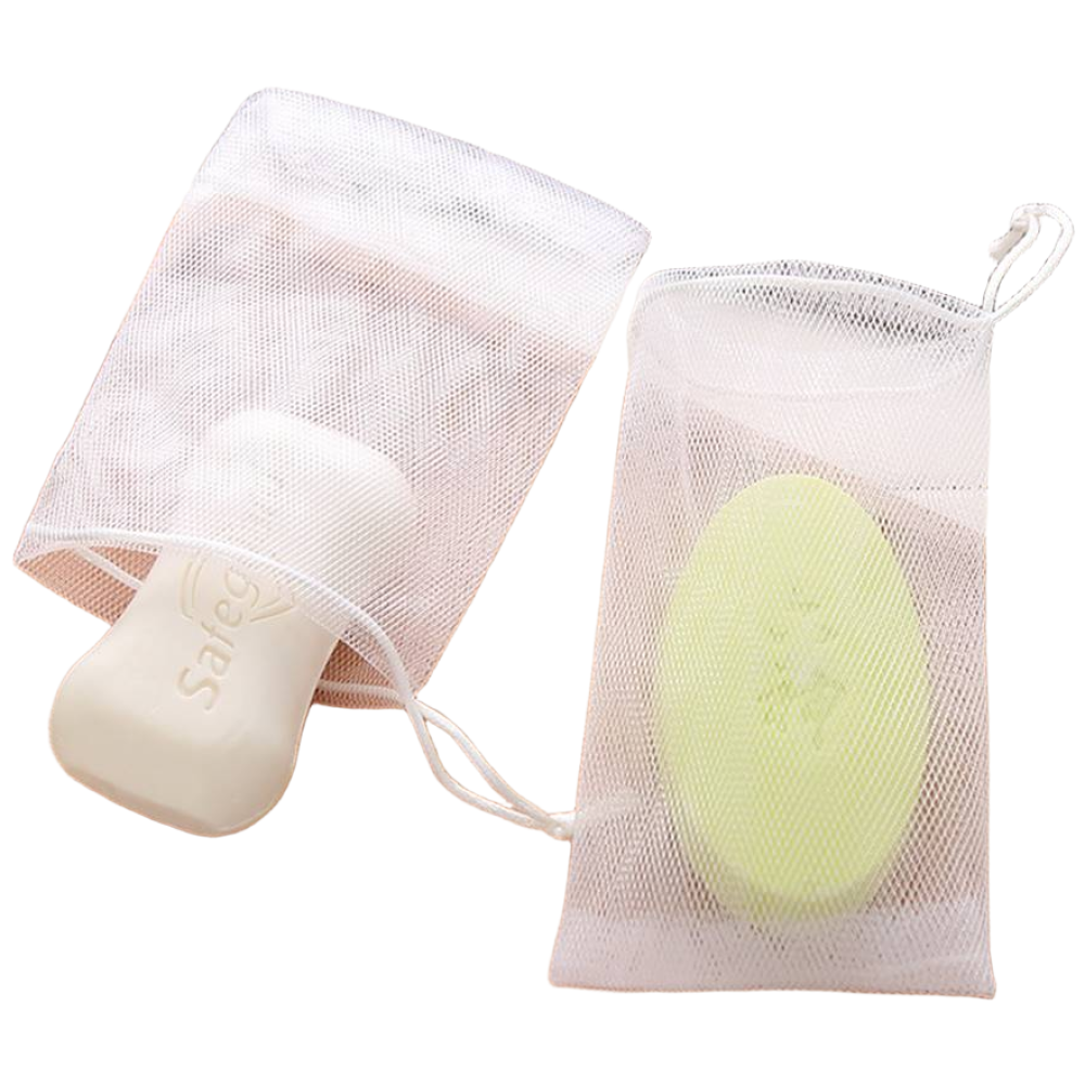 4겹 비누 거품망 폼클렌징 풍성한 버블망, 100개, 화이트  9x12cm 9,000원