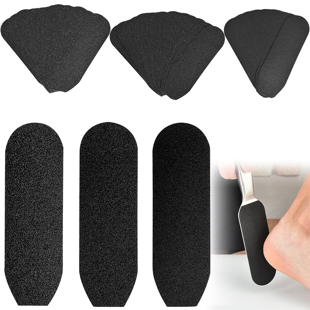 60개 발 파일 세트 80#,120#,180# 각질 제거 파일, 양면 피부 각질 제거기, 발 관리 세트, 발 파일 교체용 사포, 각질 제거기, 갈라진 피부, 죽은 피부용 발 9,890원